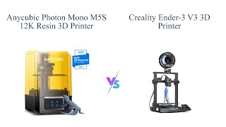 Anycubic Photon Mono M5s vs Creality Ender3 V3 KE 3D Printer Comparison 🆚🖨️ [upl. by Clothilde]