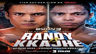 Randi Pangalila Vs KKAJHE Jekson Karmela byon kickboxing [upl. by Carolee]