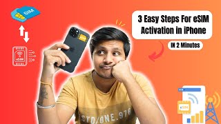 Jio eSIM Activation at Home in 2 Minutes  eSIM JIO Activation  3 EASY Steps for Any iPhone 2024 [upl. by Pergrim]