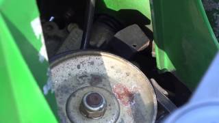 John Deere JX75 Lawn Mower Clutch Spring Installation [upl. by Steinberg]