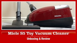 Miele S5 Toy Vacuum Cleaner By Theo Klein Unboxing amp Demonstration [upl. by Annia]