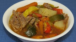 CrockPot Slow Cooker RecipeTurkey Vegetable Soup [upl. by Acsot]