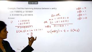 Groups and coding theory  Hamming distance and Minimum distance [upl. by Rica]