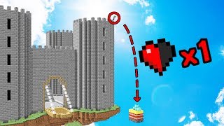 ¡INTENTA HACER ESTO CON SOLO MEDIO CORAZÓN 💔MINECRAFT PARKOUR  DESCARGA MAPA [upl. by Cristie670]