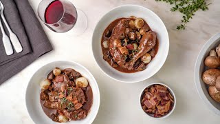 Easy Traditional Coq Au Vin Recipe [upl. by Ailiec]