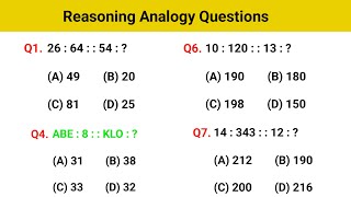 Reasoning Analogy  Resoning Questions  Reasoning Practice Set  Analogy Previous year question [upl. by Adnofal]