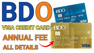 BDO Unibank Visa Credit Card Details  BDO Cards [upl. by England]