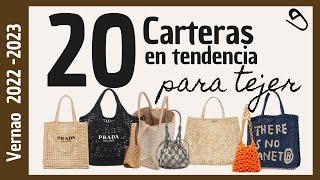 🚨 Carteras que TIENES que TEJER a crochet este 2022 💰aumenta tus ventas  Tendencias Verano crochet [upl. by Moyra]