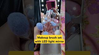 BS Mall makeup brush set with LED light mirror ledlights makeup momlife [upl. by Ahsaek439]