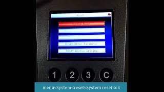 eSSL F18 How to system reset [upl. by Suoiradal]