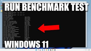 How to Run Computer Performance Benchmark Test on Windows 11 Using CMD [upl. by Acitel904]