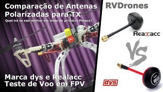 Comparação de Antenas Polarizadas para TX  Marca Dys e Realacc [upl. by Penman]