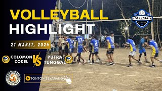 FIERCE MATCH HIGHLIGHTS VOLLEYBALL RAMADAN CUP  COKEL COLOMON VS ONLY SON [upl. by Hgiel]