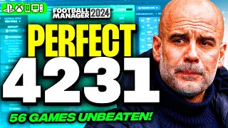 Peps PERFECT 4231 FM24 Tactics  56 Games Unbeaten  Best FM24 Tactics [upl. by Anitsyrk]