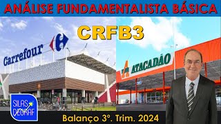 CRFB3  ATACADÃO SA  CARREFOUR ANÁLISE FUNDAMENTALISTA BÁSICA PROF SILAS DEGRAF [upl. by Sile]