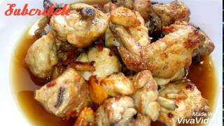 Pollo al Ajillo Receta fácil y rápida  A mi manera [upl. by Anirdna722]