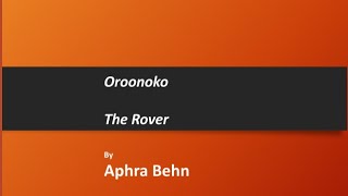 OroonokoThe Rover Aphra Behn [upl. by Ecirtael921]