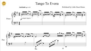 Tango To Evora by Loreena McKennitt Piano SoloSheets [upl. by Nosbig476]