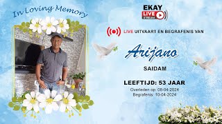 🔴 LIVE │ UITVAART amp BEGRAFENIS VAN ALIF ARIJANO SAIDAM [upl. by Aney91]