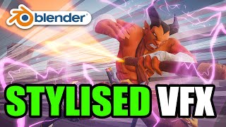 How I create stylised 2D VFX in Blender [upl. by Ahsauqram705]