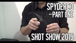 Spyderco  Shot Show 2015  Matriarch II Knife [upl. by Irrehs]