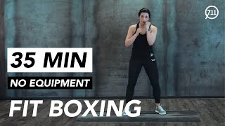 HOME WORKOUT  35 MIN FIT BOXING  MOJO [upl. by Allwein]