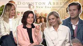 quotIts like herding catsquot Michelle Dockery amp cast on filming the sequel  Downton Abbey A New Era [upl. by Anthia127]