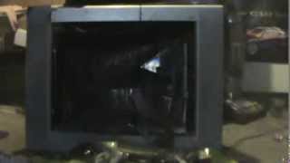 Scrapping A Sony Trinitron Television Copper Wire And Metal For Recycling [upl. by Airod]