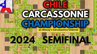 Chile Carcassonne Online Championship Semifinals 2024 LIVE [upl. by Munson]