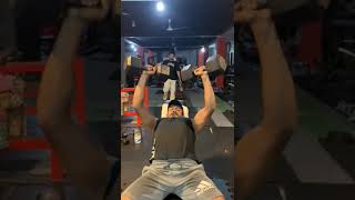 incline dumbbell press 50kg 10 raps my body what 81kg I am a beginner 🏋️‍♂ [upl. by Bremser]