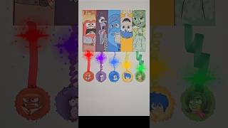 Inside Out Emotions Line Matching Challenge shorts insideout2 art [upl. by Frederic]