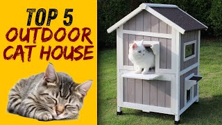 Top 5 Outdoor Cat Houses for 2024 Keep Your Feline Friends Cozy and Safe [upl. by Eudoxia]