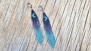 DAILY Beaded Fringe Earring Tutorial [upl. by Hepsoj]