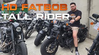 2020 Harley Davidson FatBob  Whats It Like For A Tall Rider [upl. by Atsillac]