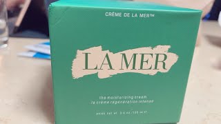 LAMER the moisturizing cream unboxing and review [upl. by Rother]