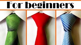 How to tie a tie  3 simple Necktie knots easy to tie [upl. by Ellenuahs]