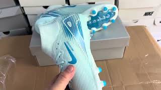 Nike Air Zoom Mercurial Superfly 10 Elite AG Artificial Grass Soccer Cleats  JadeBeigeBlue [upl. by Sifan]