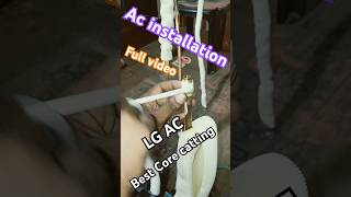 Best Ac installationyoutubeshorts airconditioner airconditioning Coperpipeandfiting [upl. by Cumine]