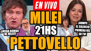 MILEI IMPARABLE Y BULLRICH CON PETTOVELLO 🔴 EN VIVO 🔴 ¡ROMPE EL SILENCIO Primera vez en TV [upl. by Arocet783]