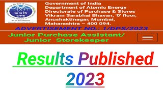 DPS DAE JPA JSK Results Published 2023 [upl. by Nawk599]