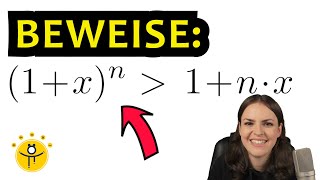 Bernoulli UNGLEICHUNG Beweis – Vollständige Induktion [upl. by Yanehs]