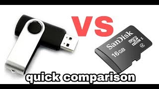 USB Drive vs SD Card  A quick comparison [upl. by Tsepmet]