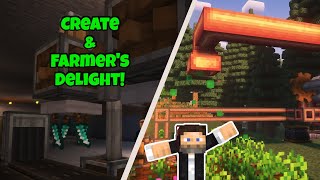 Create Mod and Farmers Delight together with Create Slice amp Dice  Jangros Modded Minecraft 4 [upl. by Batsheva]