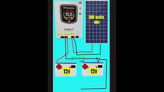 Energy MPPT 70 AMP non hybrid solar charge controller 1224 Volte connection [upl. by Conny]