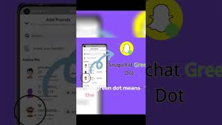 What Does the Green Dot Mean in Snapchat Find Answer in This Video snapchat [upl. by Enerehs]