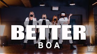 BOA보아  BETTER DANCE MIRRORED 안무 거울모드  4인버전 4 MEMBERS WAWADANCE 와와댄스마포본점 [upl. by Demakis736]