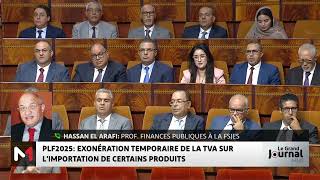 PLF2025  Les principales mesures fiscales proposées par l´exécutif avec Hassan El Arafi [upl. by Coulter]