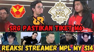 SRG PASTIKAN TIKET M6 REAKSI STREAMER SELANGOR RED GIANT VS TODAK MPL MALAYSIA S14 [upl. by Courtenay]