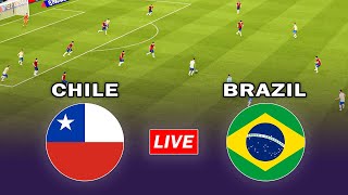 🔴Chile vs Brazil  FIFA World Cup Qualifying Match Live  efootball 2025 [upl. by Zeiger483]