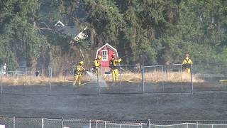 2 Alarm Brush Fire 224th Street East amp 78th Ave East Graham WA [upl. by Giacobo]